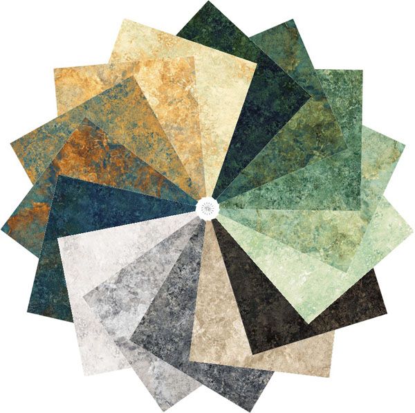 Stonehenge Gradations fabric: Mountains 10" Patchwork Palette