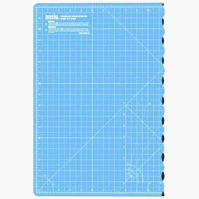 A2 Foldable Single Sided Rotary Cutting Mat Sky Blue