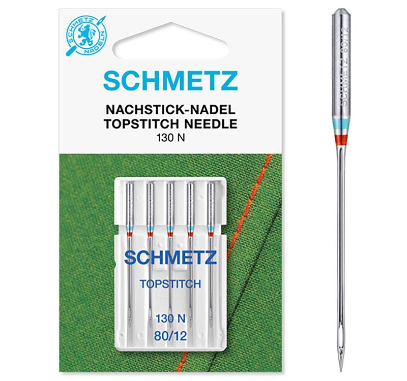 Schmetz Topstitch Sewing Machine Needles Size 80/12