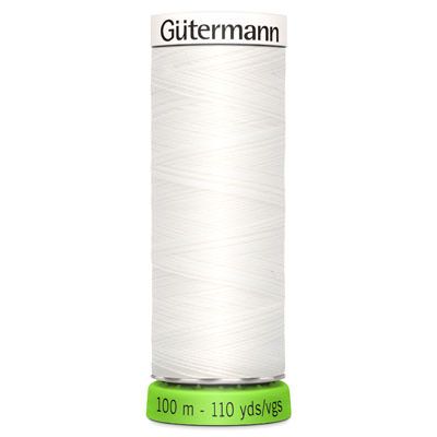 Gutermann SewAll rPET Recycled Thread White 100m