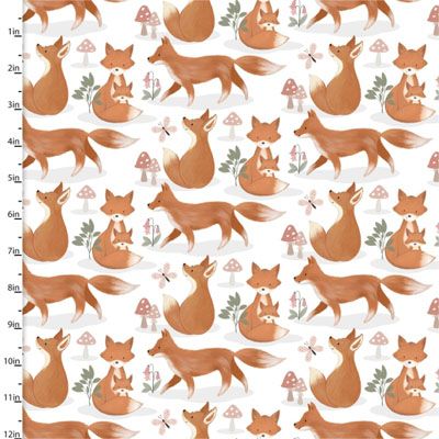 Baby in Bloom fabric: Fox Trot Flannel