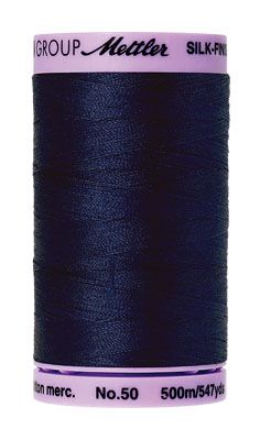 Mettler 50 Cotton Thread 500m 0825 Navy