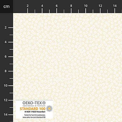 Neutral Notes Fabric: Tiny Flowers Cream (per 1/4 metre)