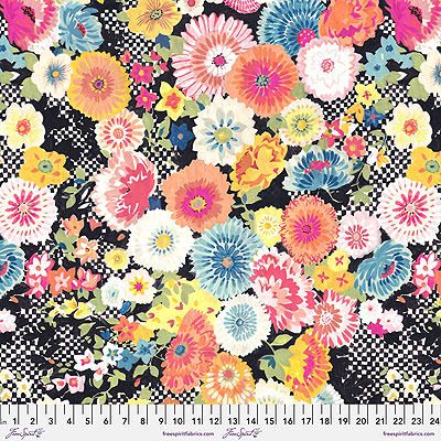 Fresh Picked fabric: Garden Tea Bowl Multi (per 1/4 metre)