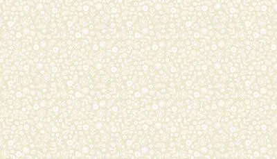 Makower Essentials: Doodle Ditzy Light Cream (per 1/4 metre)