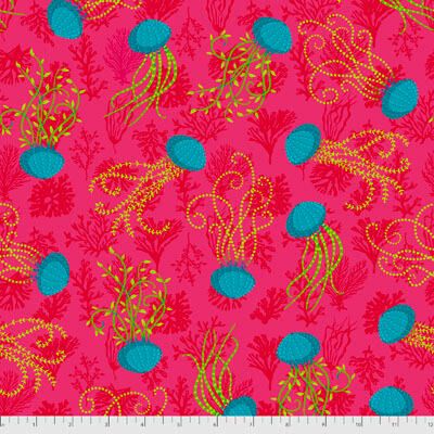 MagiCountry Fabric: Aquatic Pink (per 1/4 metre)