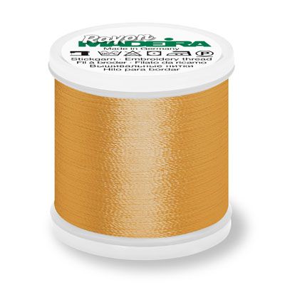 Madeira Rayon 40 Embroidery Thread 1025 Mid Gold