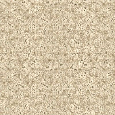 Memories fabric: Tonal Leaves Tan (per 1/4 metre)