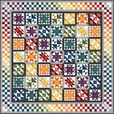 Rainbow Sampler Quilt Kit