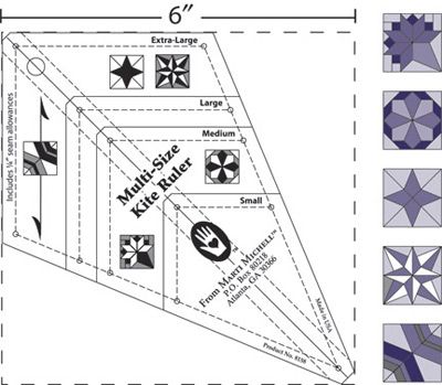 MultiSize Kite Ruler