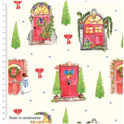 Christmas Traditions Doors (per 1/4 metre)