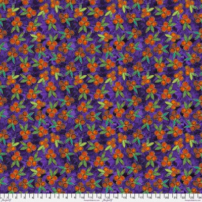 Garden Delight Fabric: Berries Purple (per 1/4 metre)