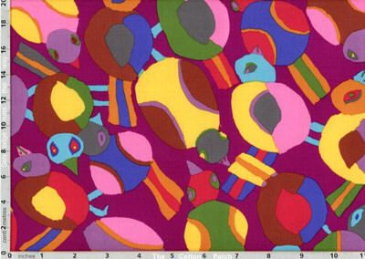 Brandon Mably Fabric Round Robin Purple (per 1/4 metre)