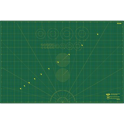 A1 Double Sided Rotary Cutting Mat Green/Green