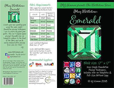 MJ Kinman's The Birthstone Series: Pattern  May Emerald