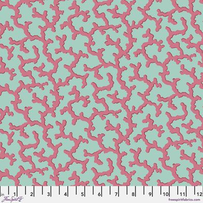 Kaffe Fassett Collective Fabric: Coral Duckegg