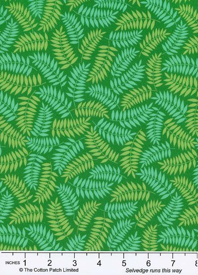 Don't Hurry, Be Happy fabric: Green Diet, Jade