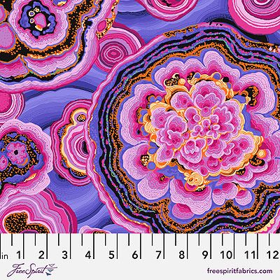 Kaffe Fassett Collective Fabric: Agate Magenta (per 1/4 metre)