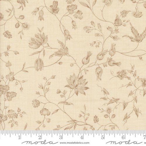 Sacre Bleu fabric: Pivoine, Pearl