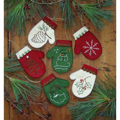 Mittens Ornaments by Rachel's of Greenfield