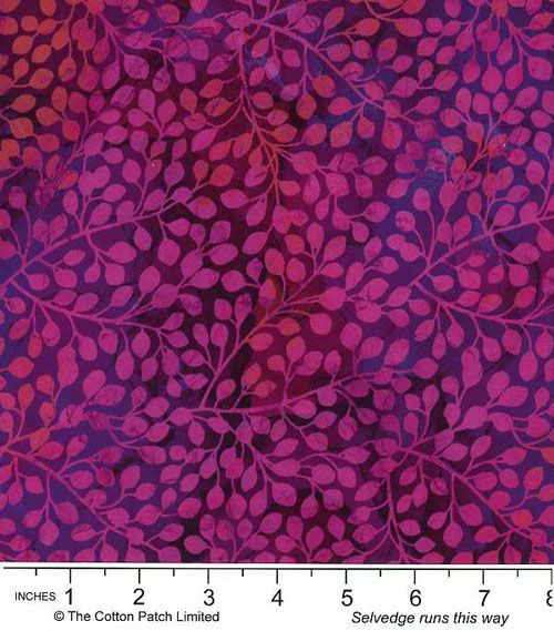 Dragonfly Dance fabrics: Purple Leaves