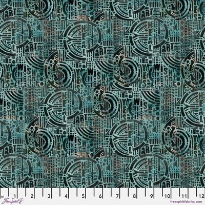 Storyboard fabric: Wish Verdigris (per 1/4 metre)