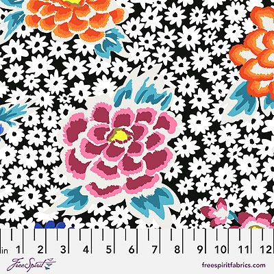 Kaffe Fassett Collective Fabric: Charlotte Contrast (per 1/4 metre)