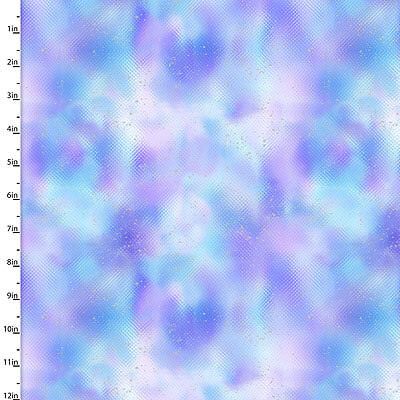 Starlight Fabric: Nebula Blue/Lilac (per 1/4 metre)