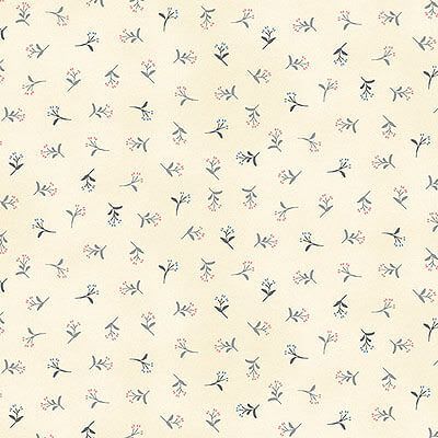 Tranquility fabric: Sprig Silver/Cream Makower