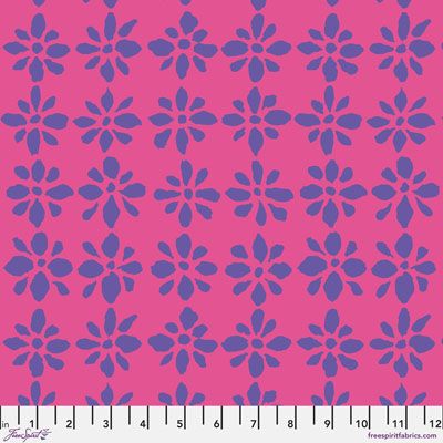 Kaffe Fassett Collective Snow Flower fabric Pink