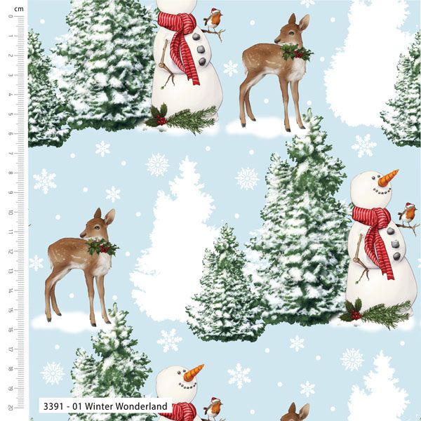 Classic Christmas fabric: Winter Wonderland