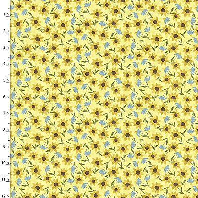 You Light My Way Gnome: Daisy Toss Yellow (per 1/4 metre)