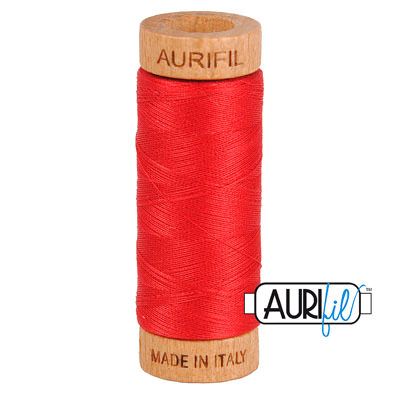 Aurifil 80 Cotton Thread 2250 Red 274m