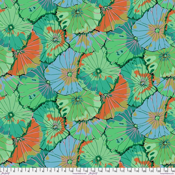 Kaffe Fassett Fabric Lotus Leaf Emerald (per 1/4 metre)