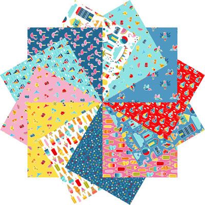 Pool Party Fat Quarter Pack