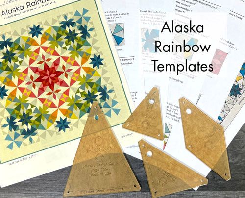 Alaska Quilt Acrylic Template set, 4 pcs