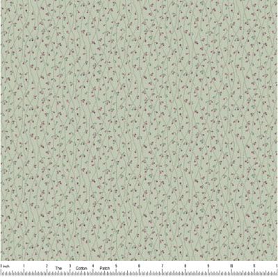 English Garden Fabric: Blue Vetch Cottage (per 1/4 metre)