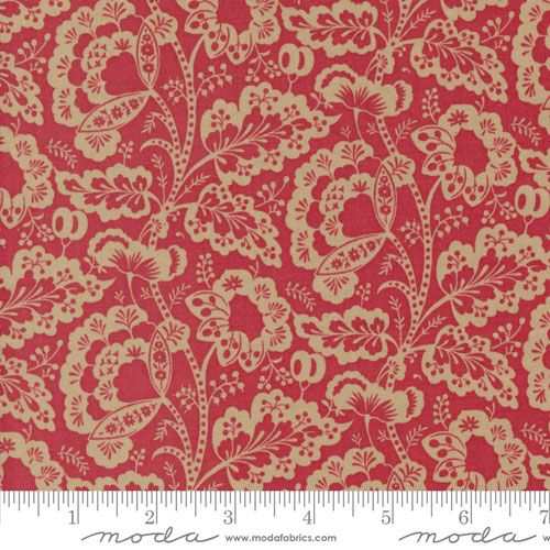 Rouenneries Trois fabric: Jolie, Rouge