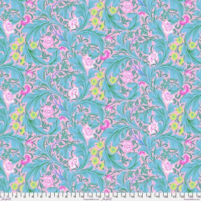 Kaffe Fassett x Morris & Co Fabric: Leicester Aqua