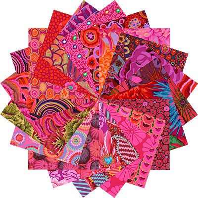 Kaffe Fassett Collective Fabrics Reds & Pinks 10' Patchwork Palette