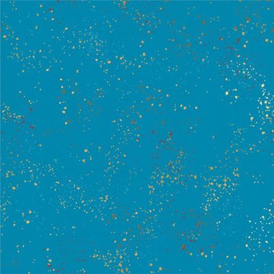 Speckled Metallic Bright Blue Fabric Ruby Star Society (per 1/4 metre)