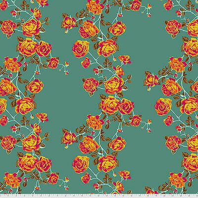 Love Always AM fabric: Social Climber, Teal