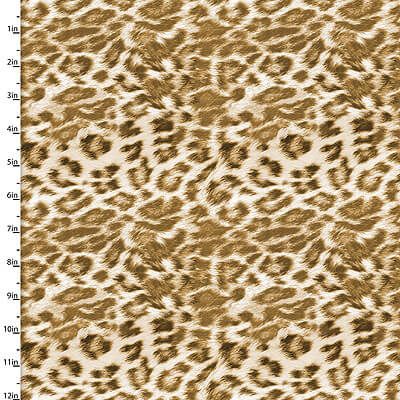 Global Luxe Fabric: Leopard Multi (per 1/4 metre)