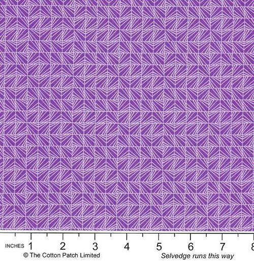 Whimsy Fabric: Facets, Purple