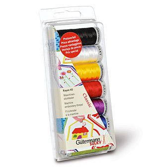 Gutermann Sulky Rayon 40 Classic Thread Pack