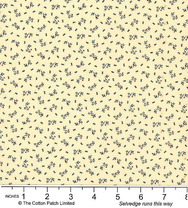 Classic Coordinates Fabric: Sweet Springs Blue (per 1/4 metre)