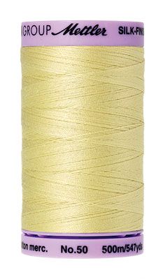 Mettler 50 Cotton Thread 500m 1412 Lemon Frost