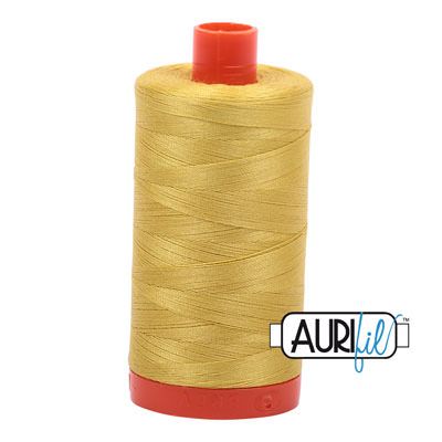 Aurifil 50 Gold Yellow Thread 5015