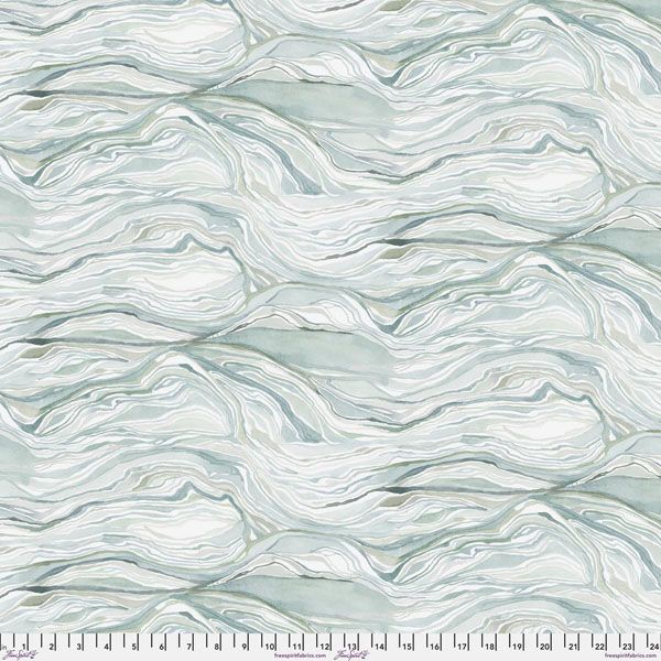 Brushstrokes fabric: Steady Hand, Misty