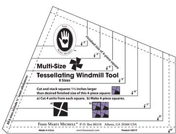 Multi Size Tessellating Windmill Tool One Piece Size